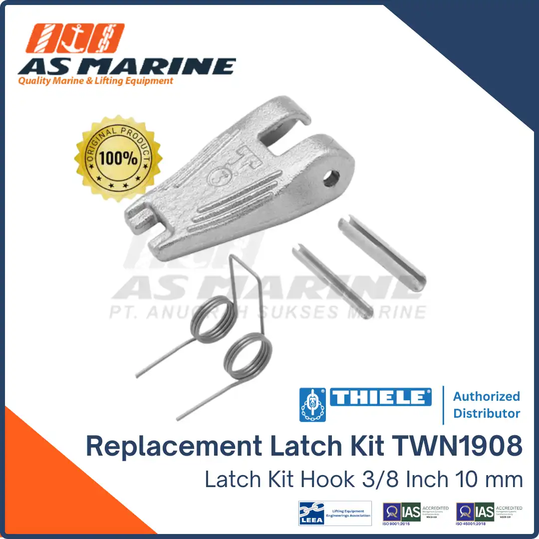 Replacement Latch Kit Hook 3/8 Inch 10 mm TWN1908 THIELE